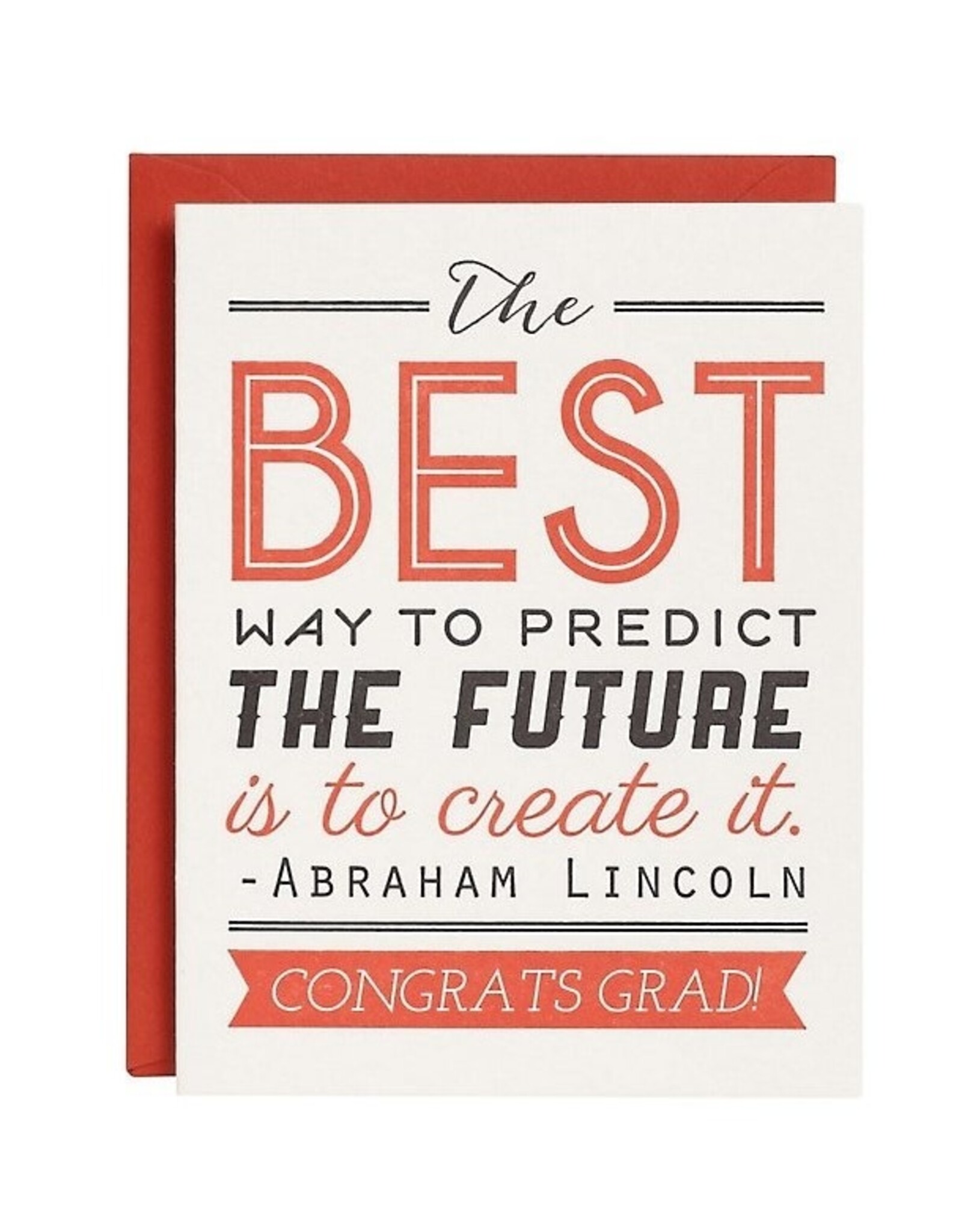 Paper Source Predict Future Graduation A2 Notecard