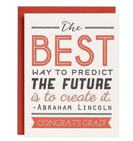 Paper Source Predict Future Graduation A2 Notecard