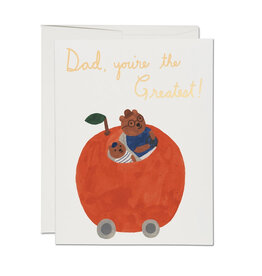 Red Cap Cards Orange Car Father's Day A2 Notecard