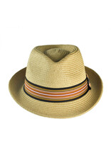 Jaxon Hats, Inc. XXL Ridley Toyo Straw Natural Trilby Fedora Hat