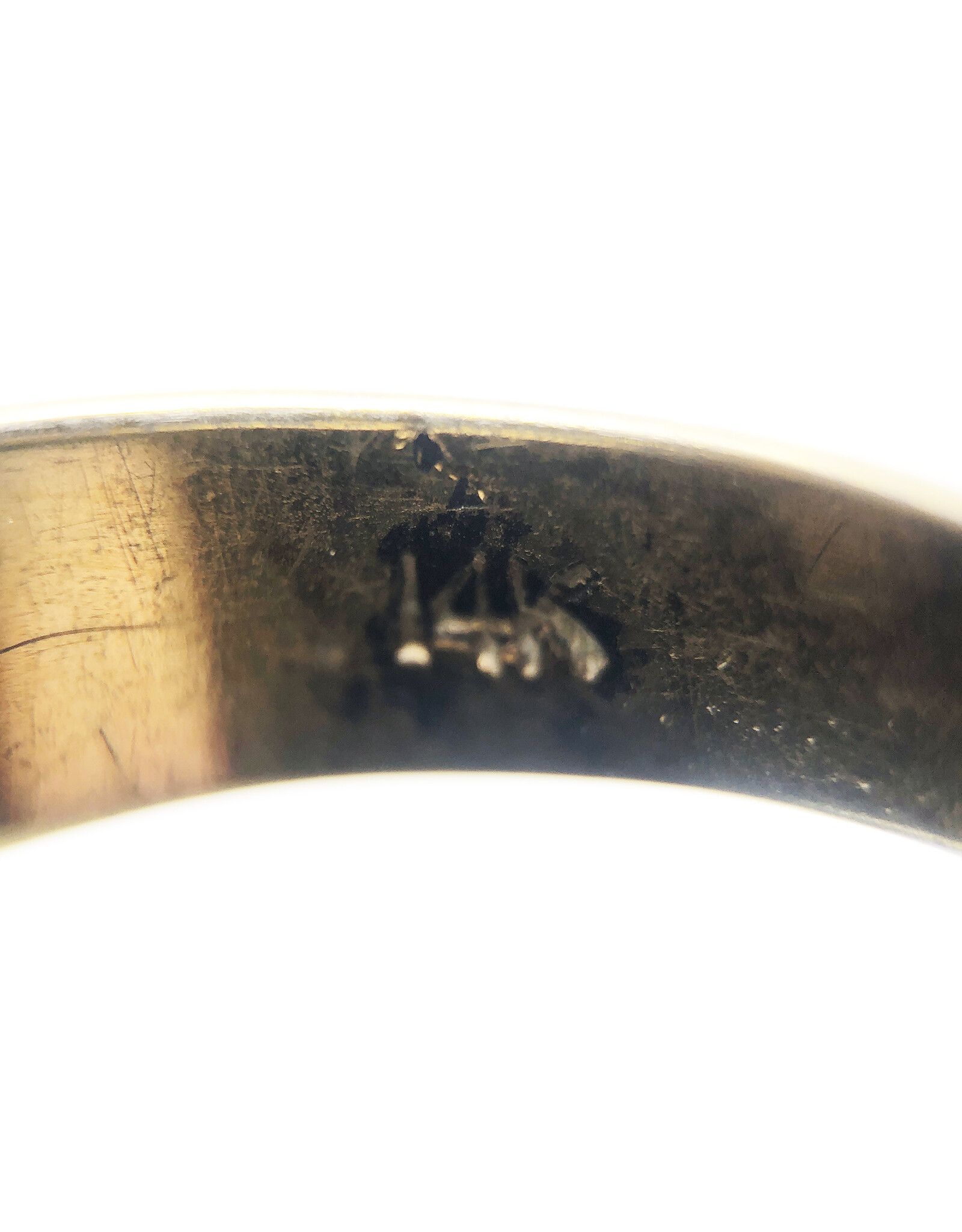 Gold Protea Flower Ring with 13 Emeralds and Textured Band