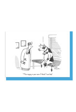 Nelson Line Studio Ringing in Your Ears A7 Cartoon Notecard