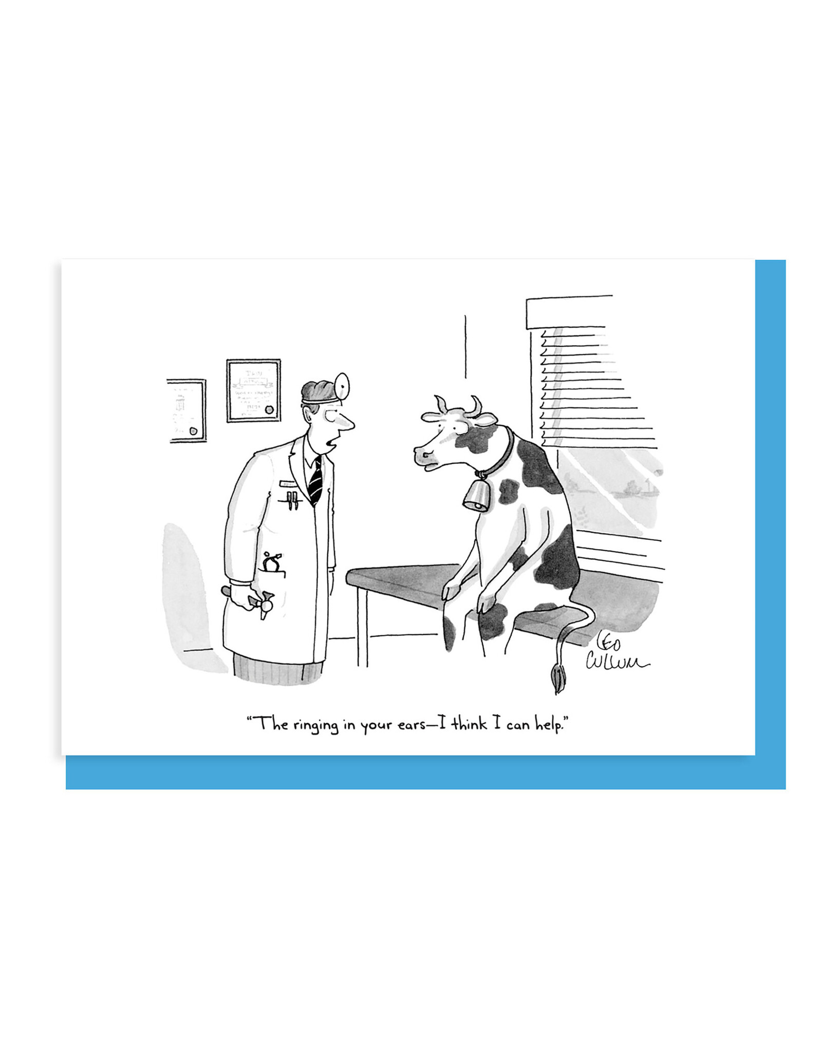 Nelson Line Studio Ringing in Your Ears A7 Cartoon Notecard