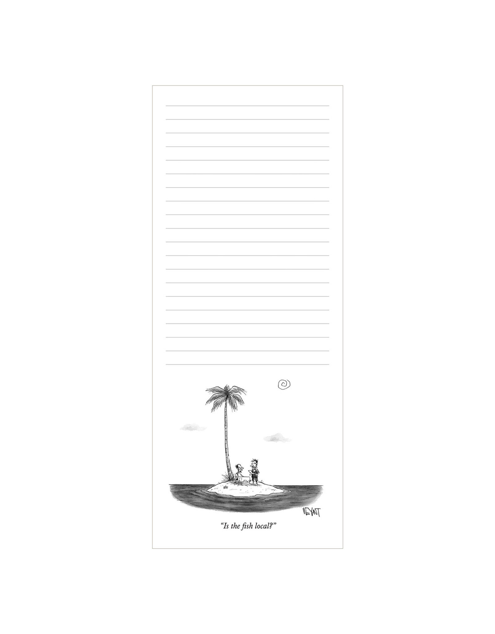 The New Yorker Desert Island New Yorker Cartoon Notepad