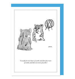 The New Yorker Cardio New Yorker A7 Cartoon Notecard