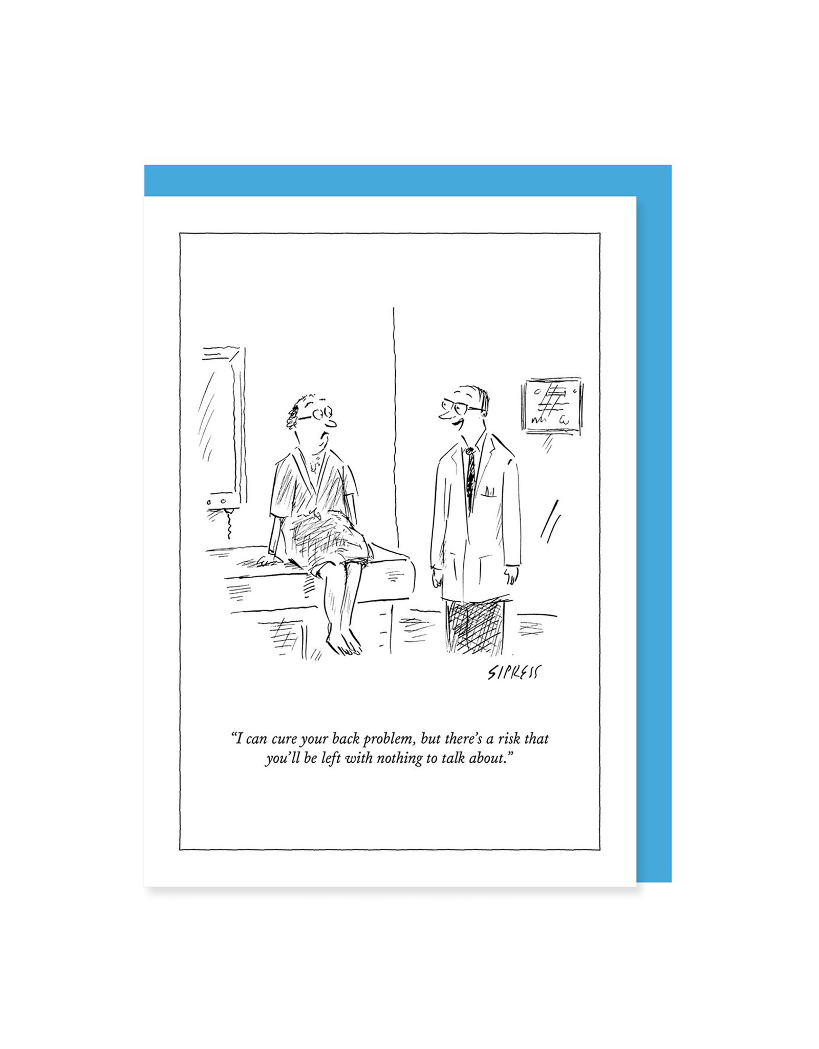 The New Yorker Back Problem New Yorker A7 Cartoon Notecard