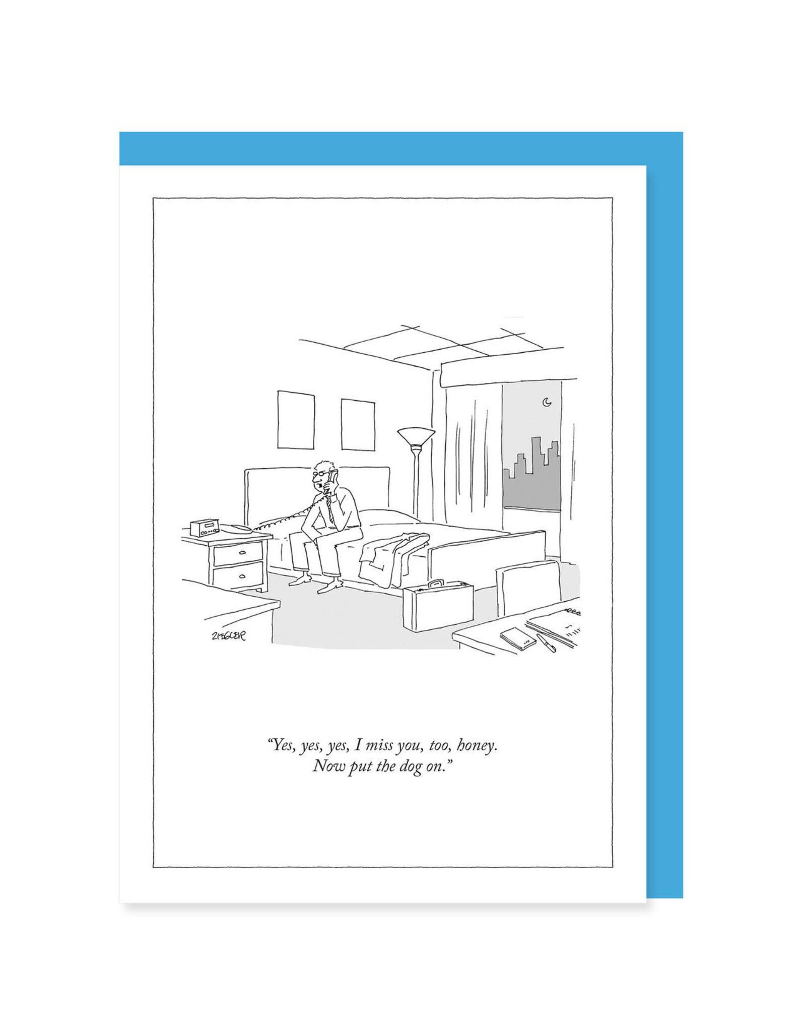 The New Yorker Now Put the Dog On New Yorker A7 Cartoon Notecard