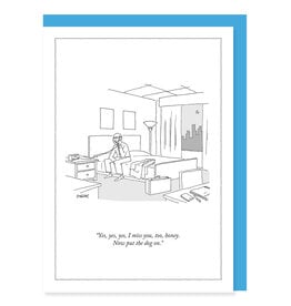 The New Yorker Now Put the Dog On New Yorker A7 Cartoon Notecard