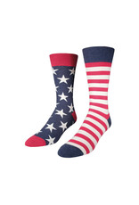 Socksmith Design American Flag Vintage Blue 10-13 Men's Socks