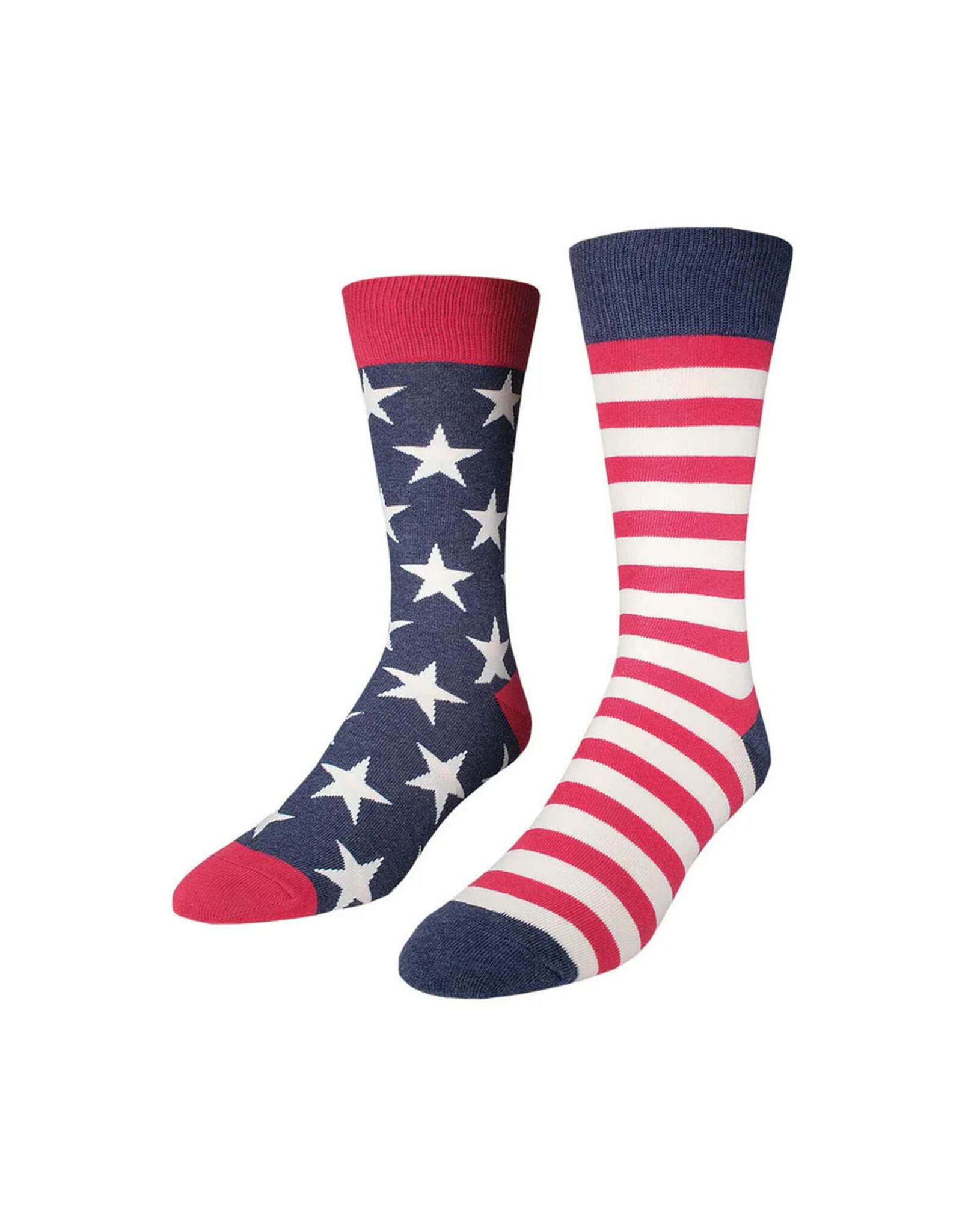 Socksmith Design American Flag Vintage Blue 10-13 Men's Socks