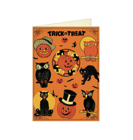 Cavallini Papers & Co. Vintage Halloween Greeting Notecard