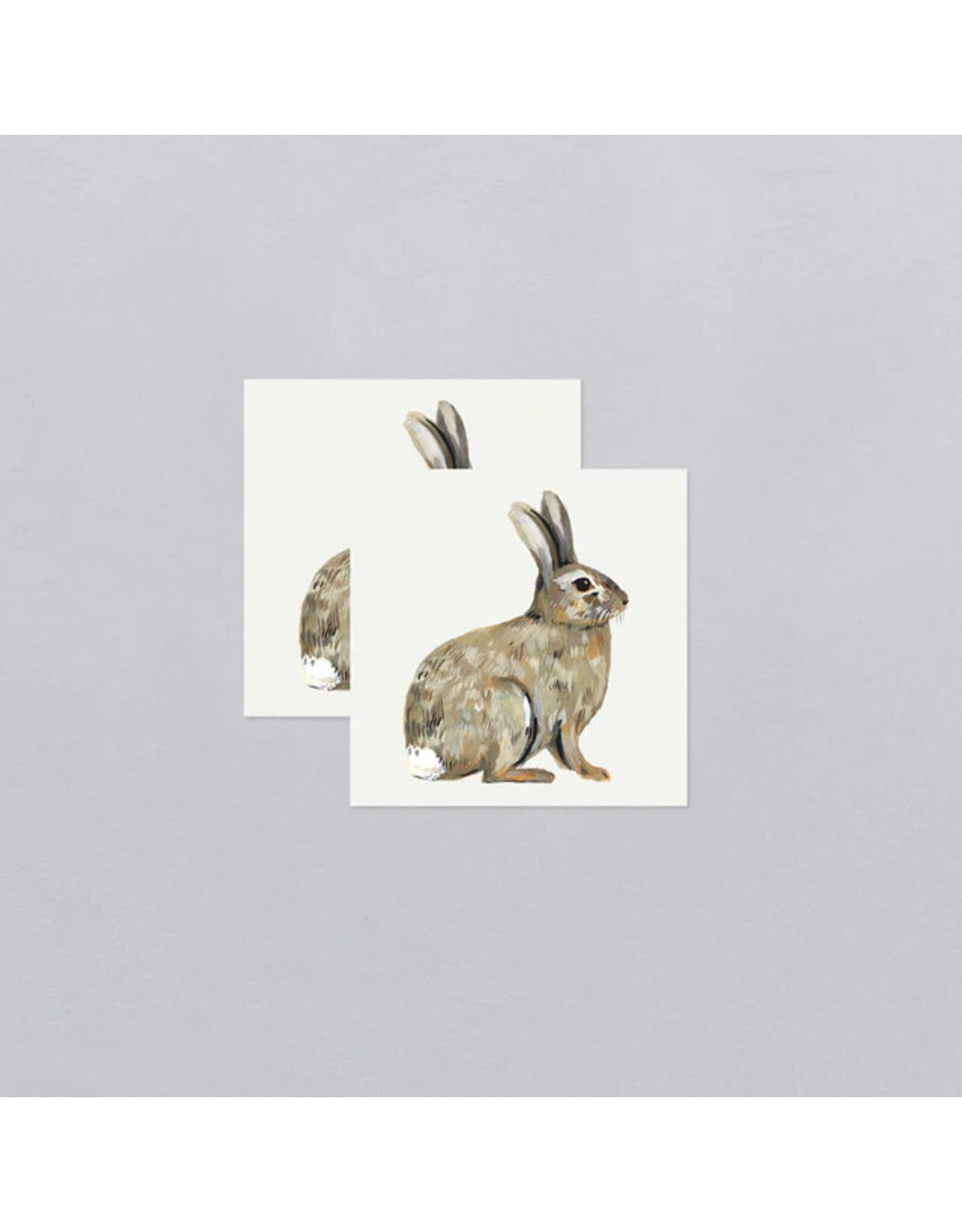 Tattly Bunny Rabbit Temporary Tattoo Pair