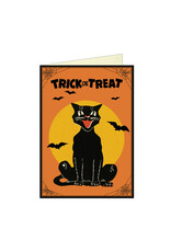 Cavallini Papers & Co. Halloween Cat 2 Greeting Notecard