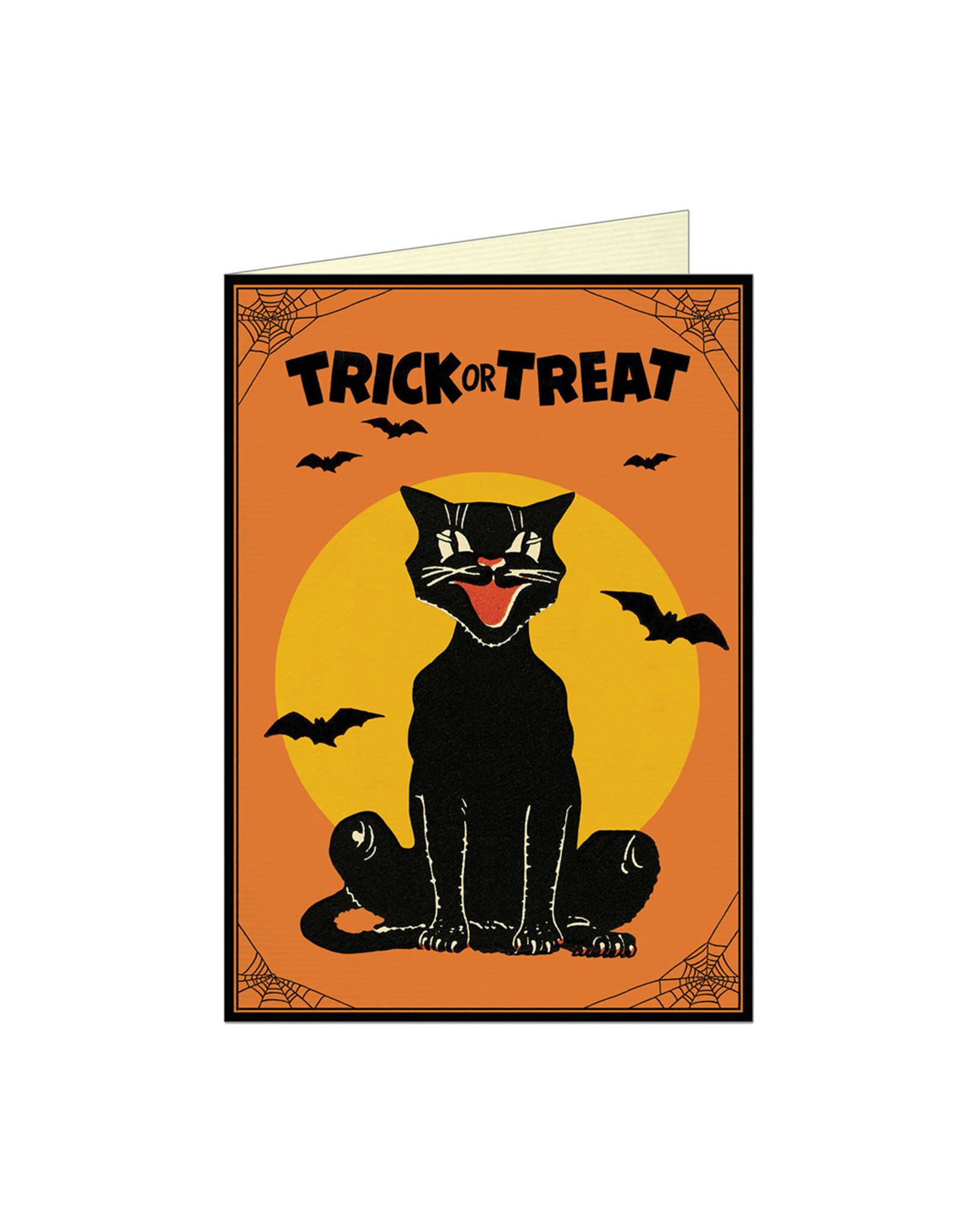 Cavallini Papers & Co. Halloween Cat 2 Greeting Notecard