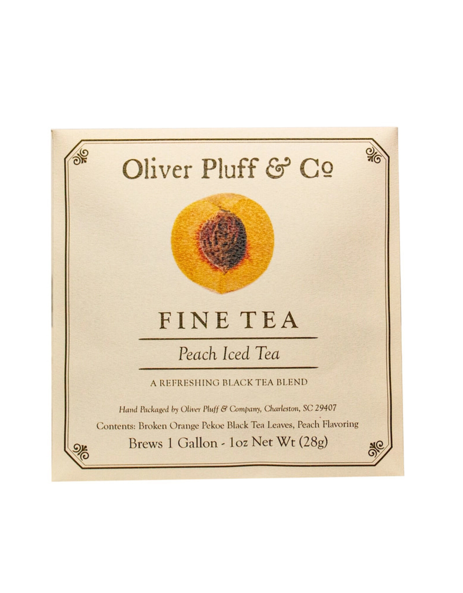 Oliver Pluff & Co. Peach Iced Tea - 1 Gallon Package