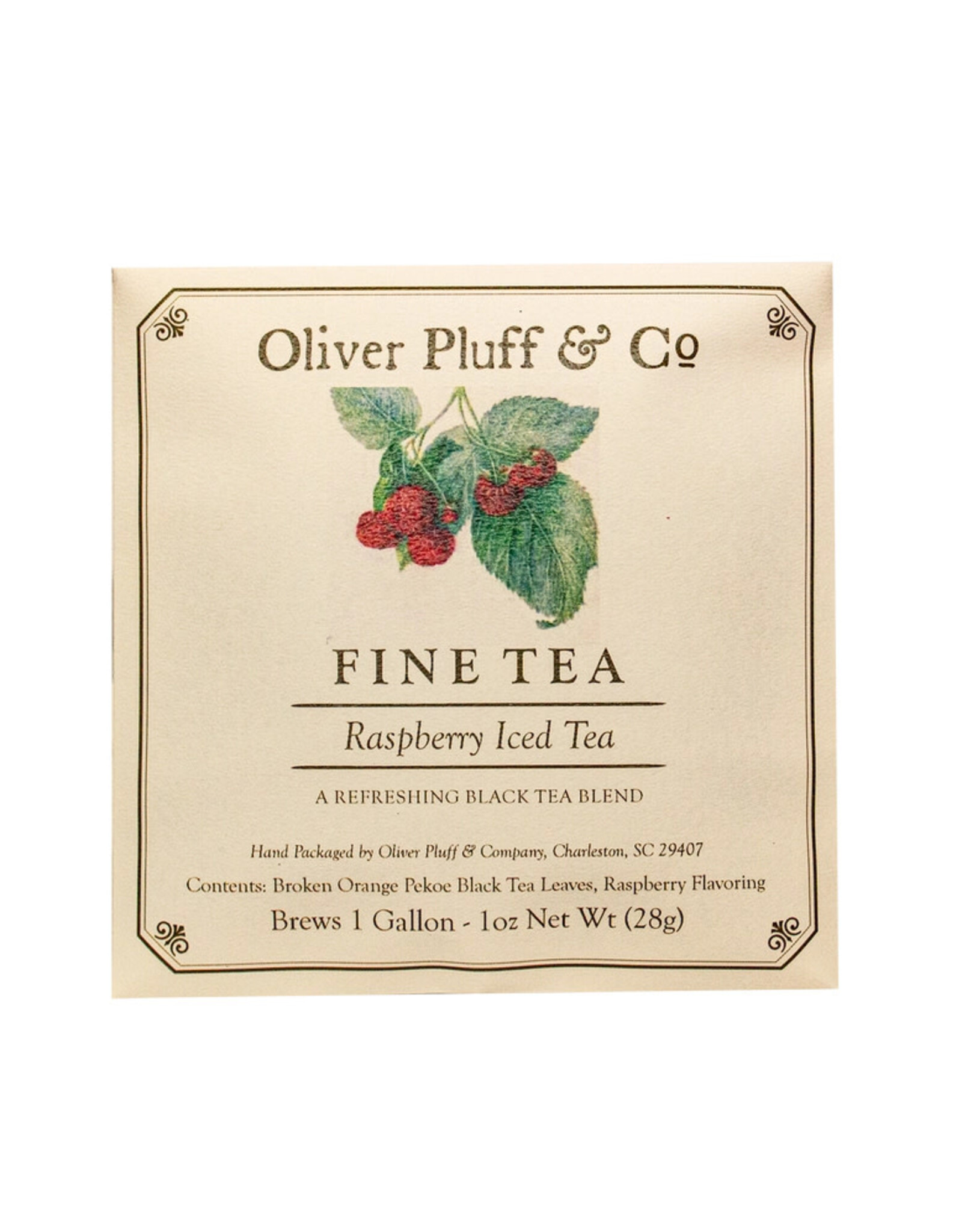 Oliver Pluff & Co. Raspberry Iced Tea - 1 Gallon Package