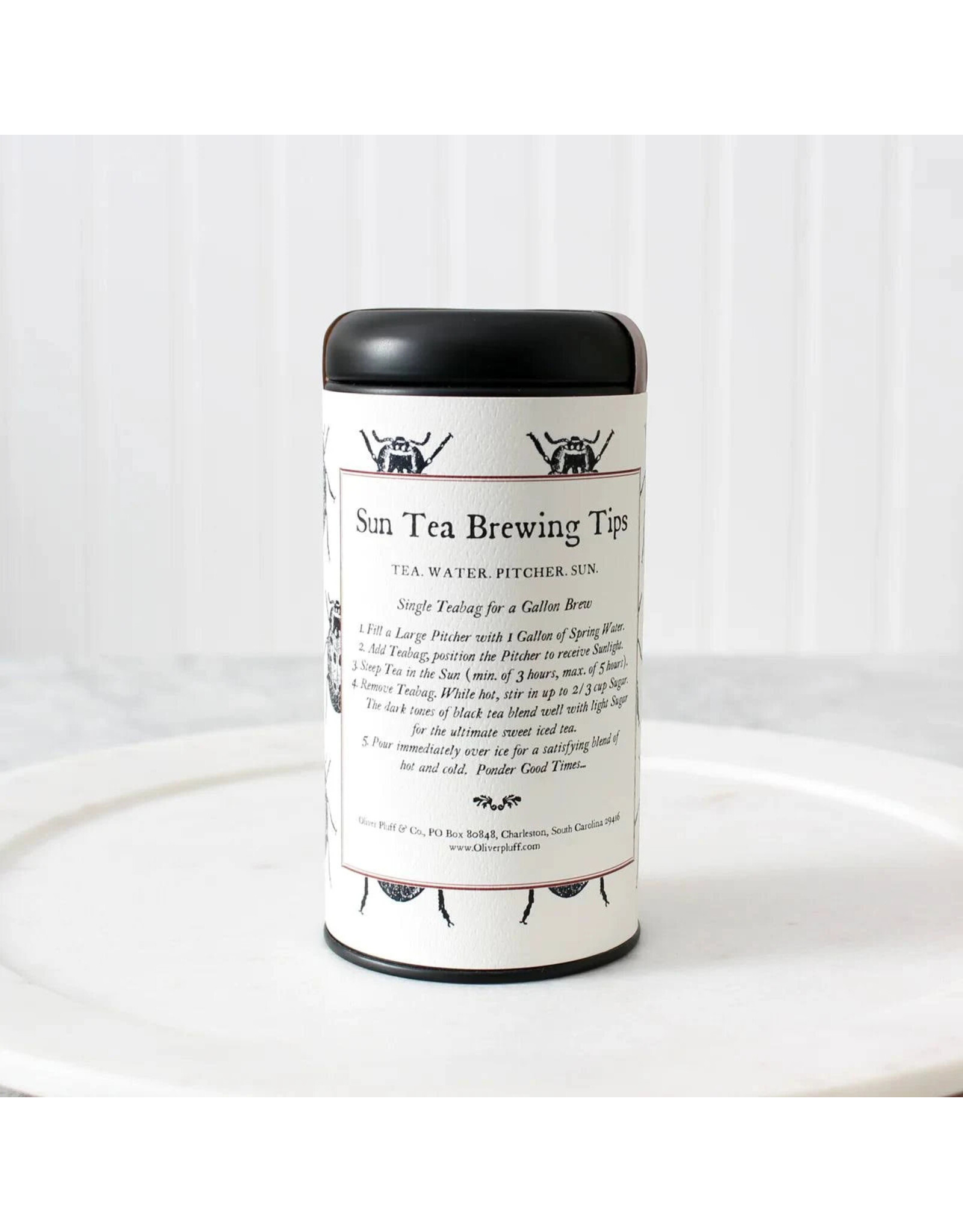 Oliver Pluff & Co. Raspberry Sun Tea - 3 Teabags in Tin