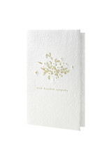 Oblation Papers & Press Sympathy Bouquet Sculpture Handmade Paper Letterpress Notecard