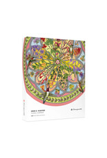 Pomegranate Erin E. Hunter: Floral Compass 500-Piece Circular Jigsaw Puzzle