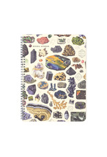 Cognitive Surplus Gems & Minerals Ruled A5 Spiral Notebook