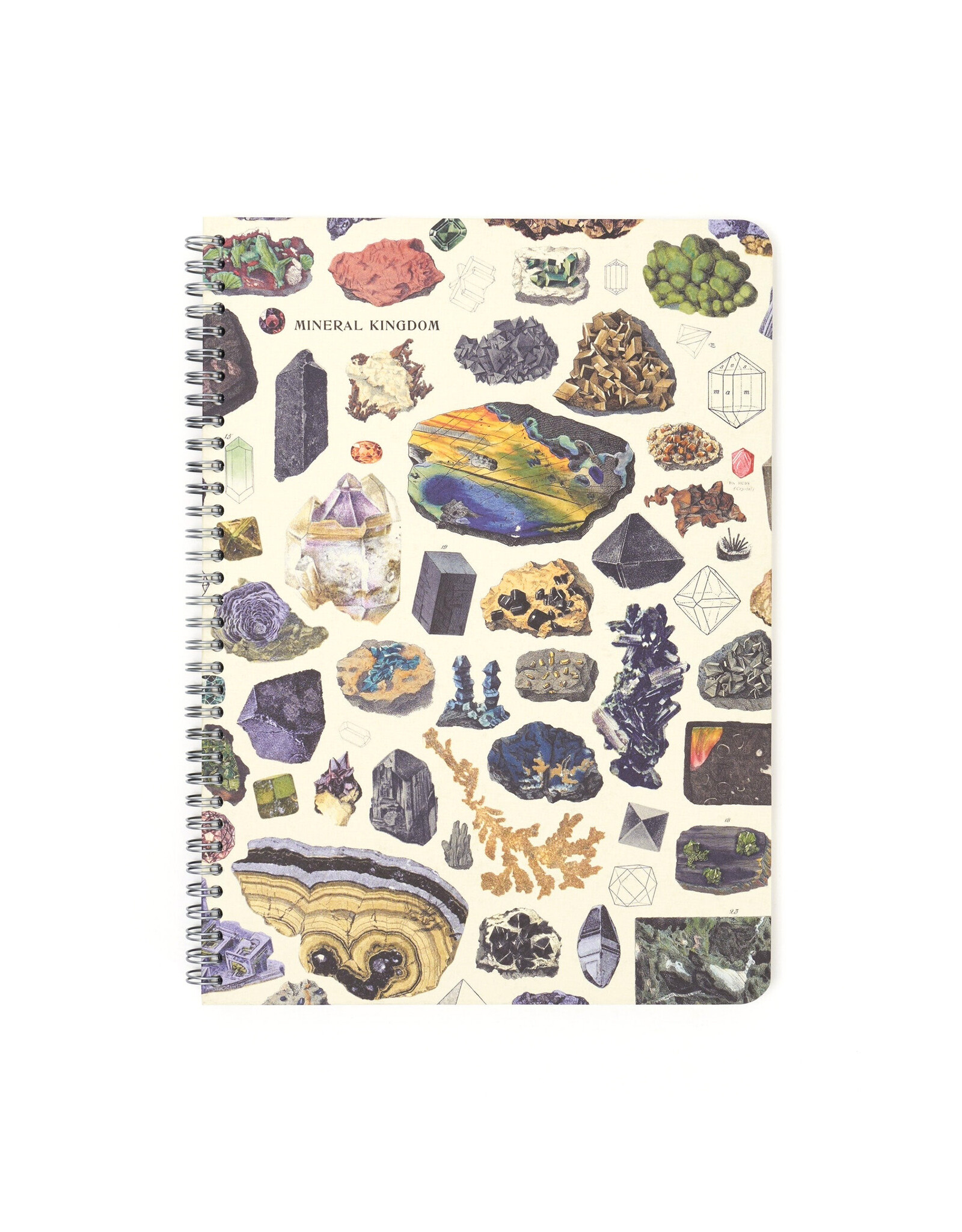Cognitive Surplus Gems & Minerals Ruled A5 Spiral Notebook