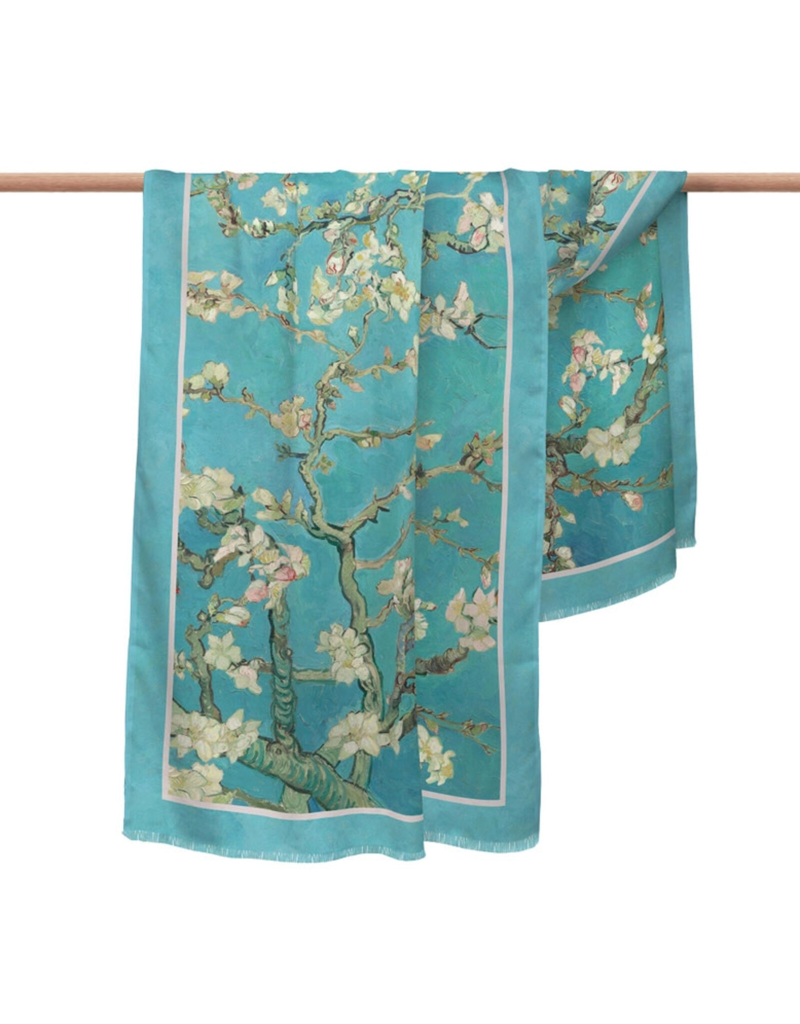 RainCaper Van Gogh Almond Blossom Fine Art Silk Blend Shawl