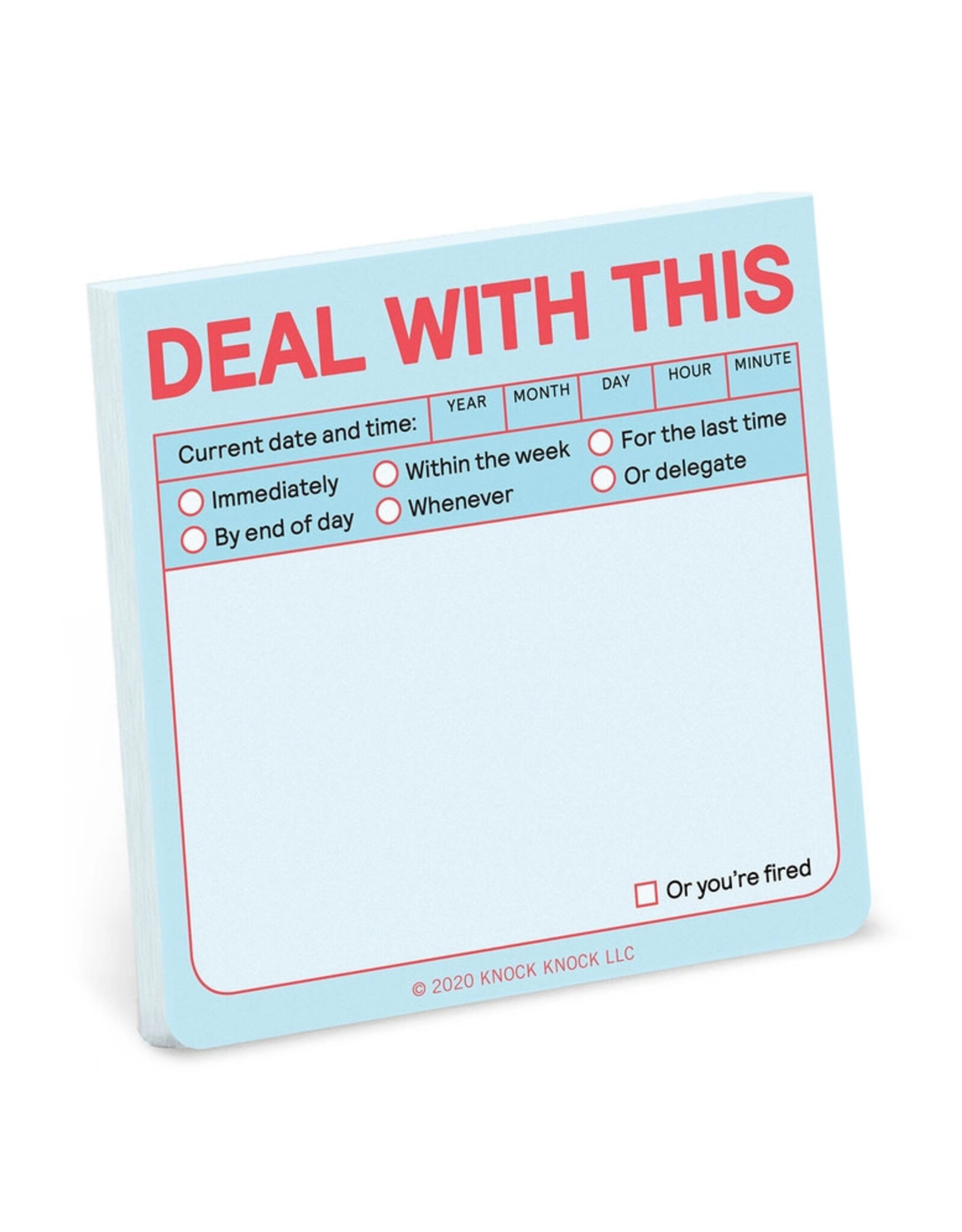 Knock Knock Deal with This Sticky Note (Pastel Version)