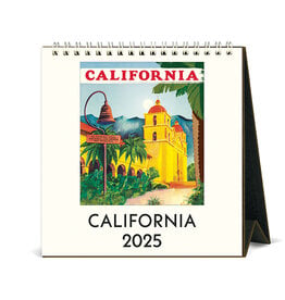 Cavallini Papers & Co. 2025 Desk Calendar California