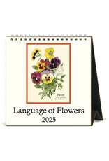 Cavallini Papers & Co. 2025 Desk Calendar Language of Flowers