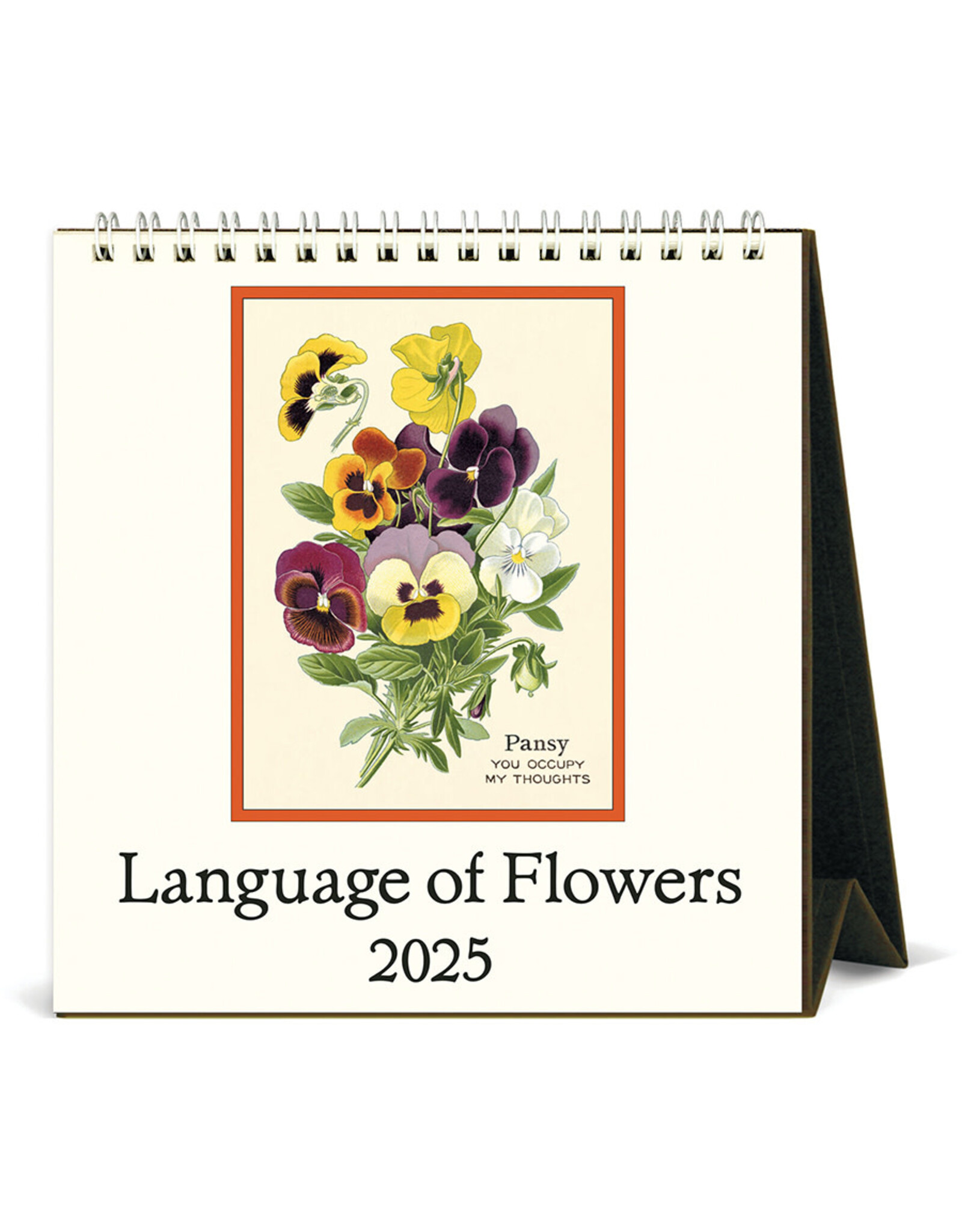 Cavallini Papers & Co. 2025 Desk Calendar Language of Flowers