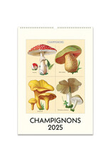 Cavallini Papers & Co. 2025 Wall Calendar Champignons