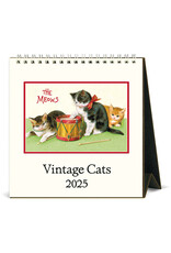 Cavallini Papers & Co. 2025 Desk Calendar Vintage Cats