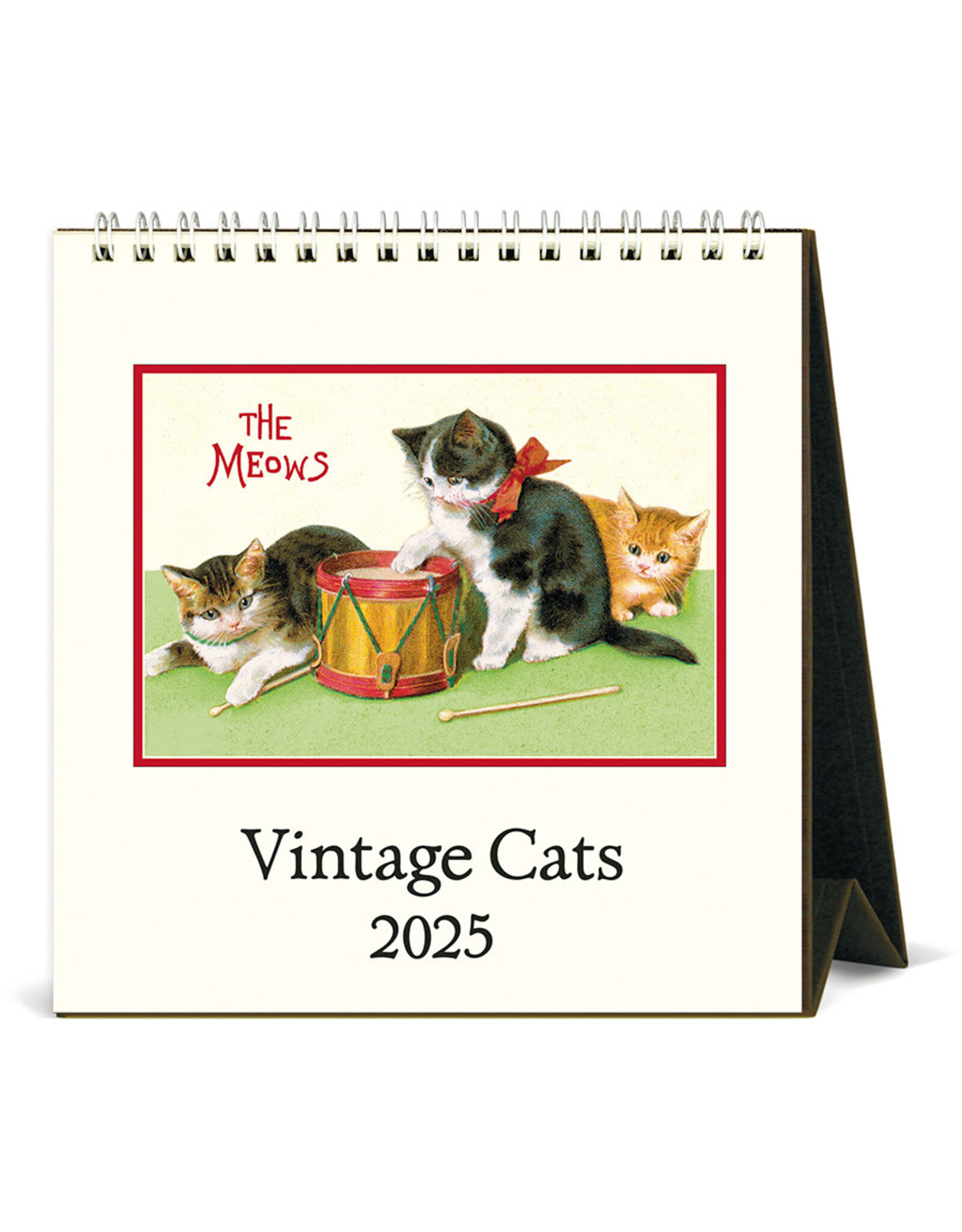 Cavallini Papers & Co. 2025 Desk Calendar Vintage Cats