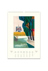 Cavallini Papers & Co. 2025 Wall Calendar Paris