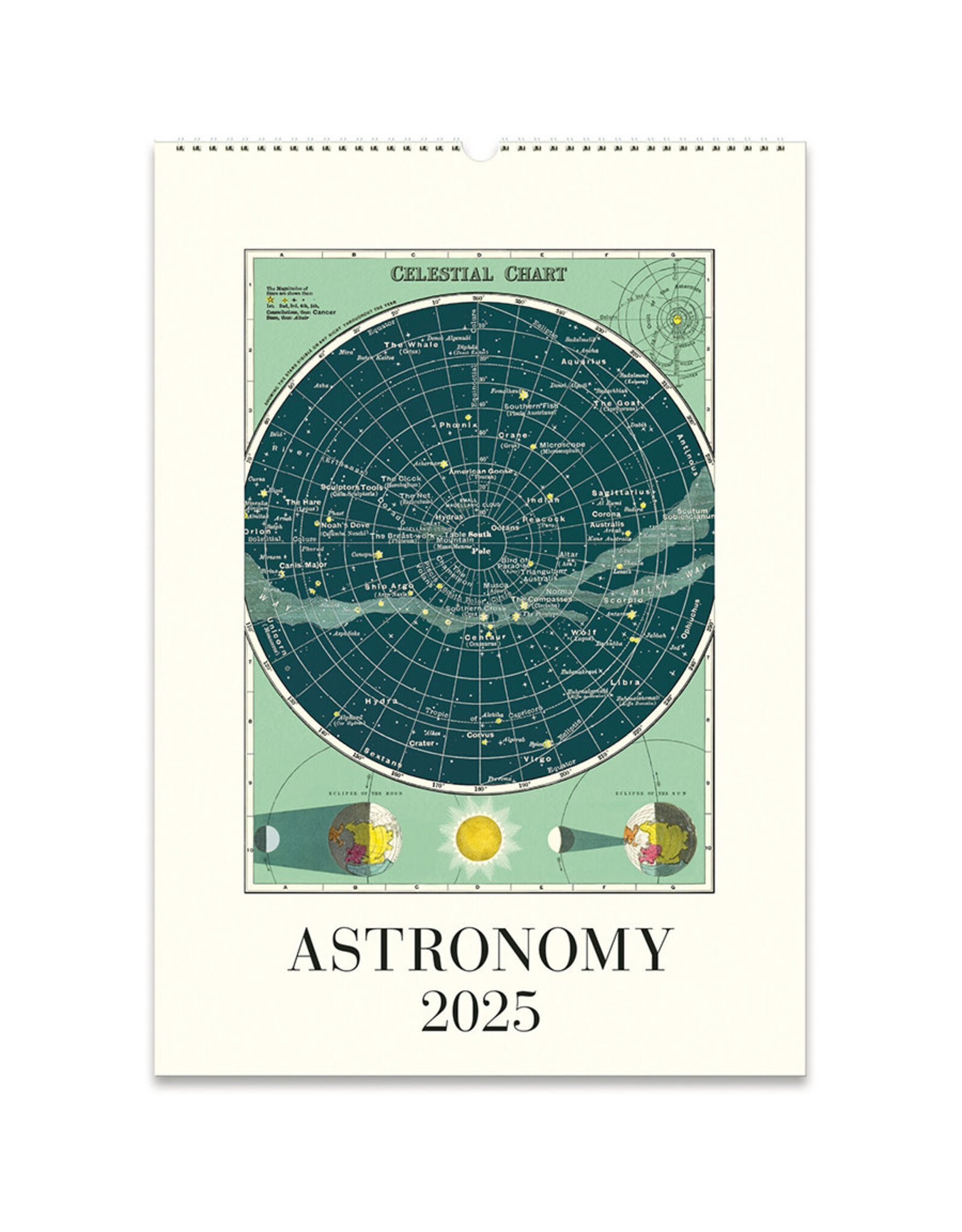 Cavallini Papers & Co. 2025 Wall Calendar Astronomy