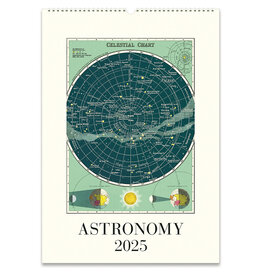 Cavallini Papers & Co. 2025 Wall Calendar Astronomy