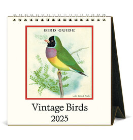 Cavallini Papers & Co. 2025 Desk Calendar Vintage Birds