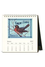 Cavallini Papers & Co. 2025 Desk Calendar Vintage Birds