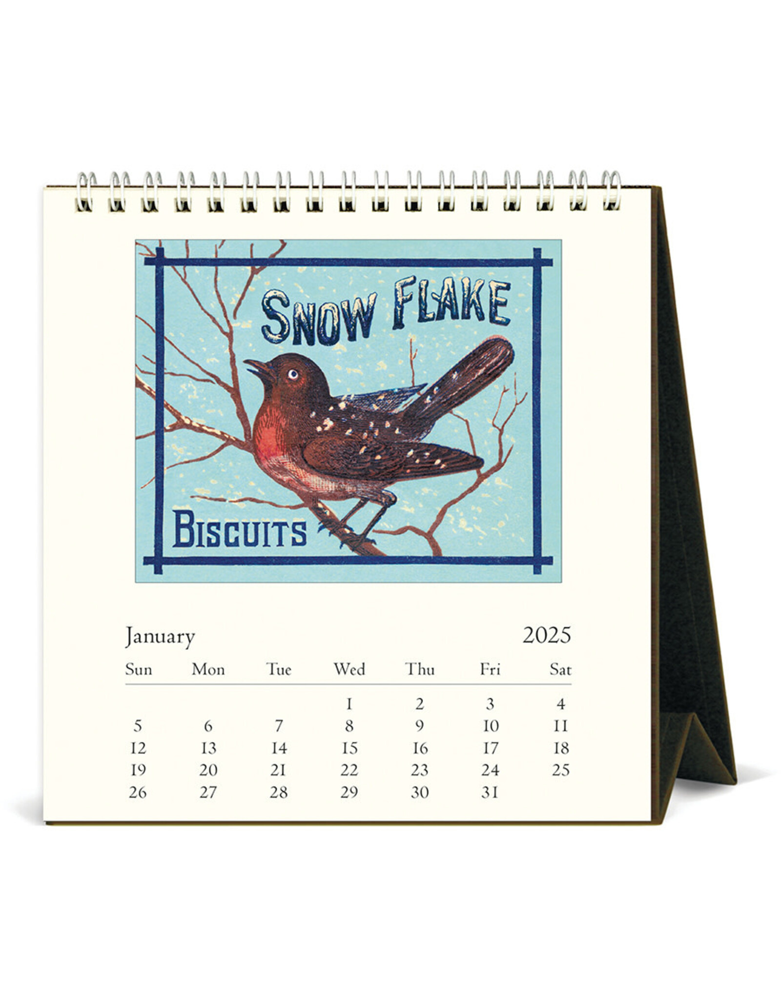 Cavallini Papers & Co. 2025 Desk Calendar Vintage Birds