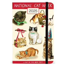 Cavallini Papers & Co. 2025 Weekly Planner Cat