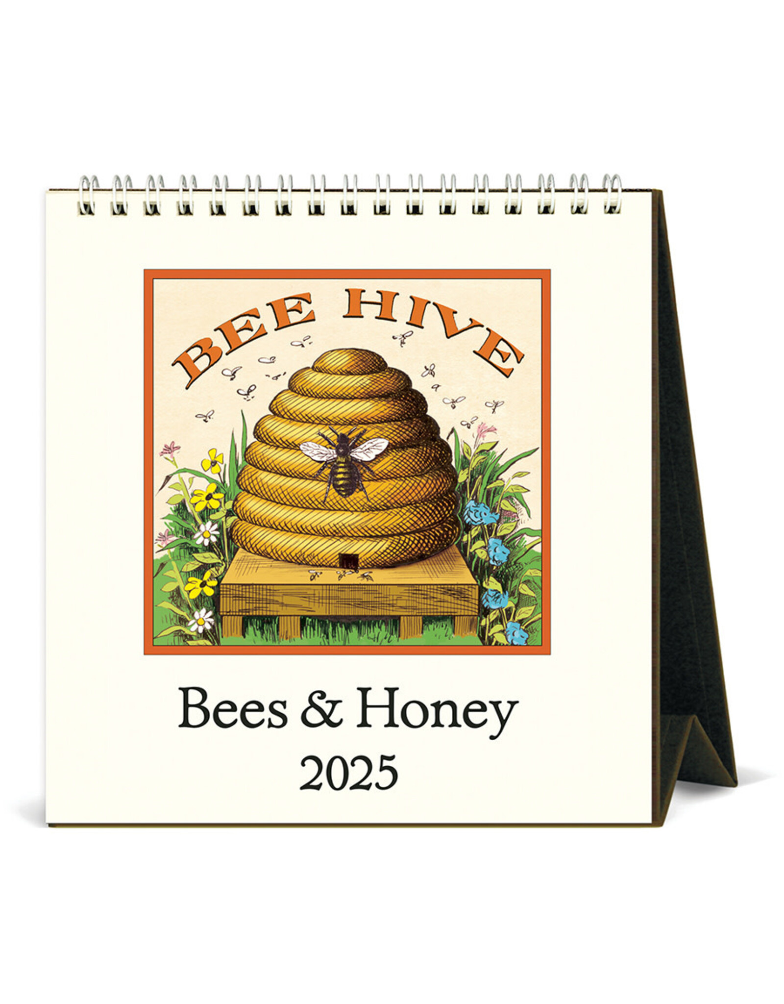 Cavallini Papers & Co. 2025 Desk Calendar Bees & Honey