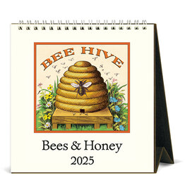 Cavallini Papers & Co. 2025 Desk Calendar Bees & Honey
