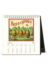 Cavallini Papers & Co. 2025 Desk Calendar Bees & Honey