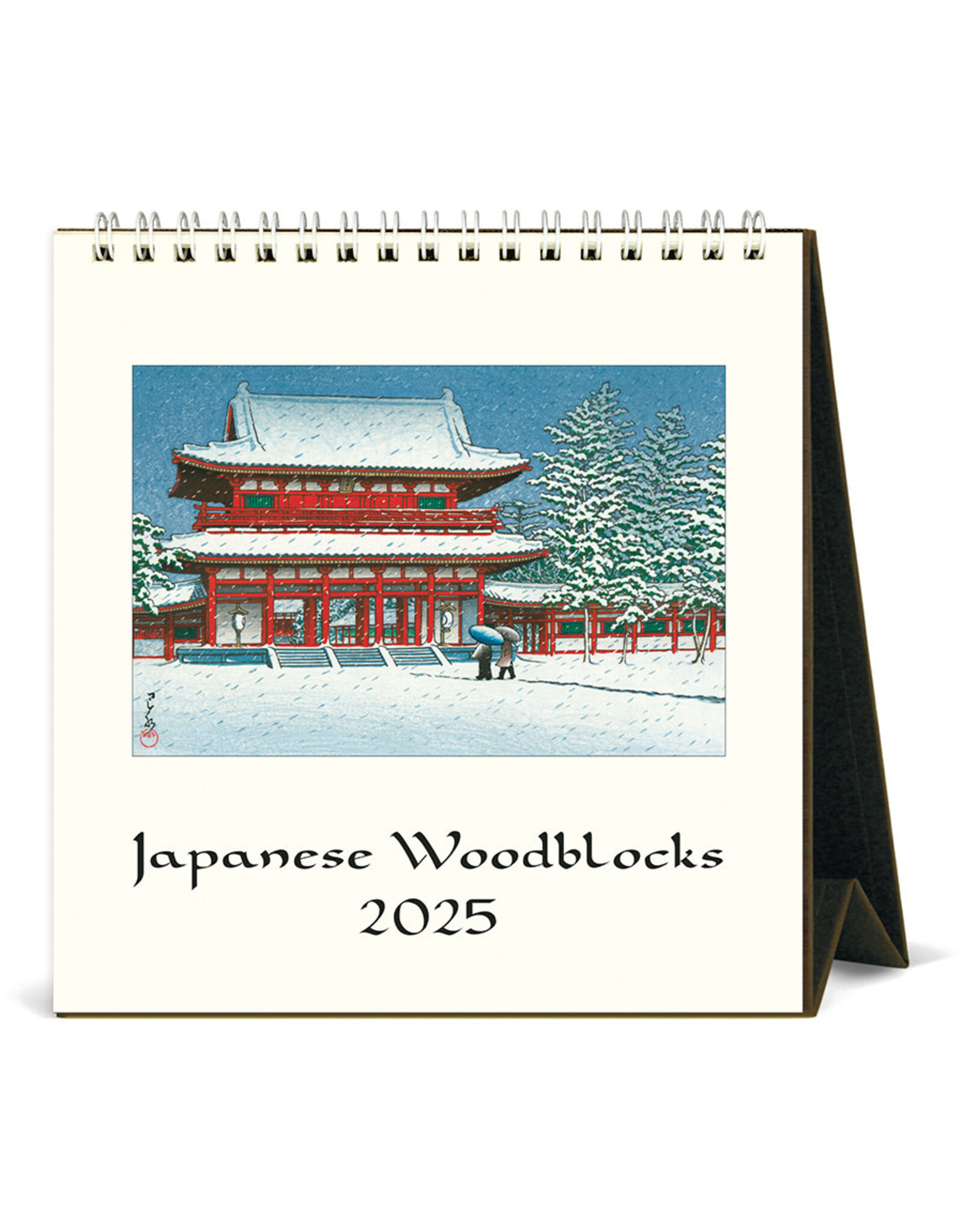 Cavallini Papers & Co. 2025 Desk Calendar Japanese Woodblock