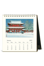 Cavallini Papers & Co. 2025 Desk Calendar Japanese Woodblock