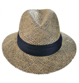 Jaxon Hats, Inc. L/XL Seagrass Straw Safari Fedora Hat