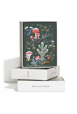 Red Cap Cards Holiday Moss Christmas  A2 Box of 8 Notecards