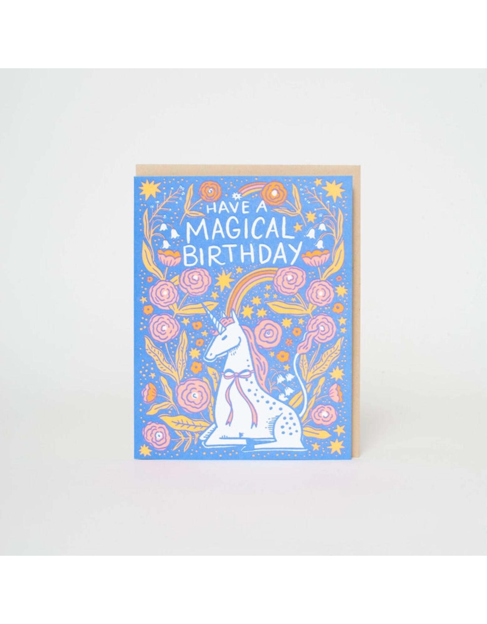 Hello!Lucky Folk Unicorn A2 Notecard