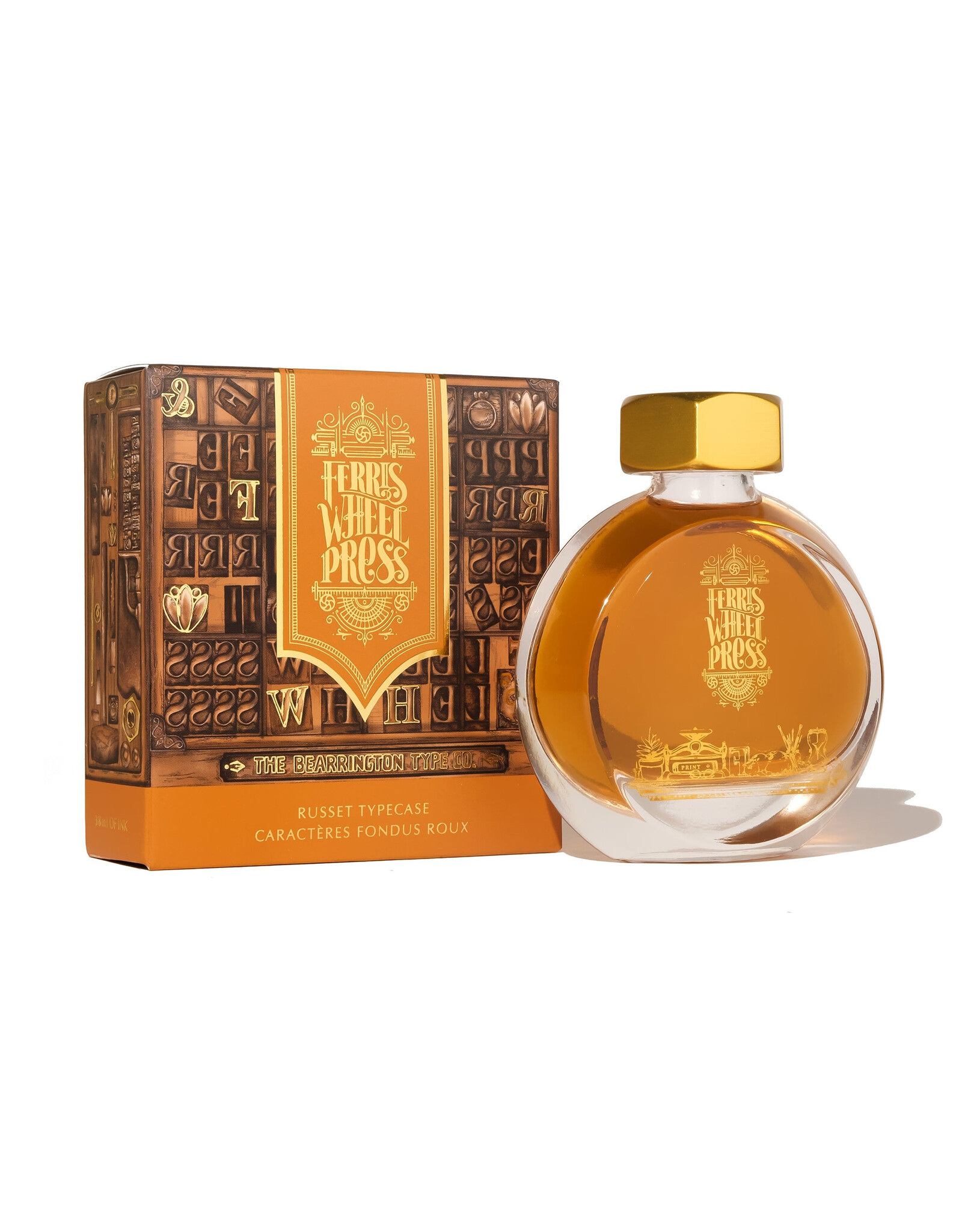 Ferris Wheel Press 38ml Russet Typecase Ink Bottle
