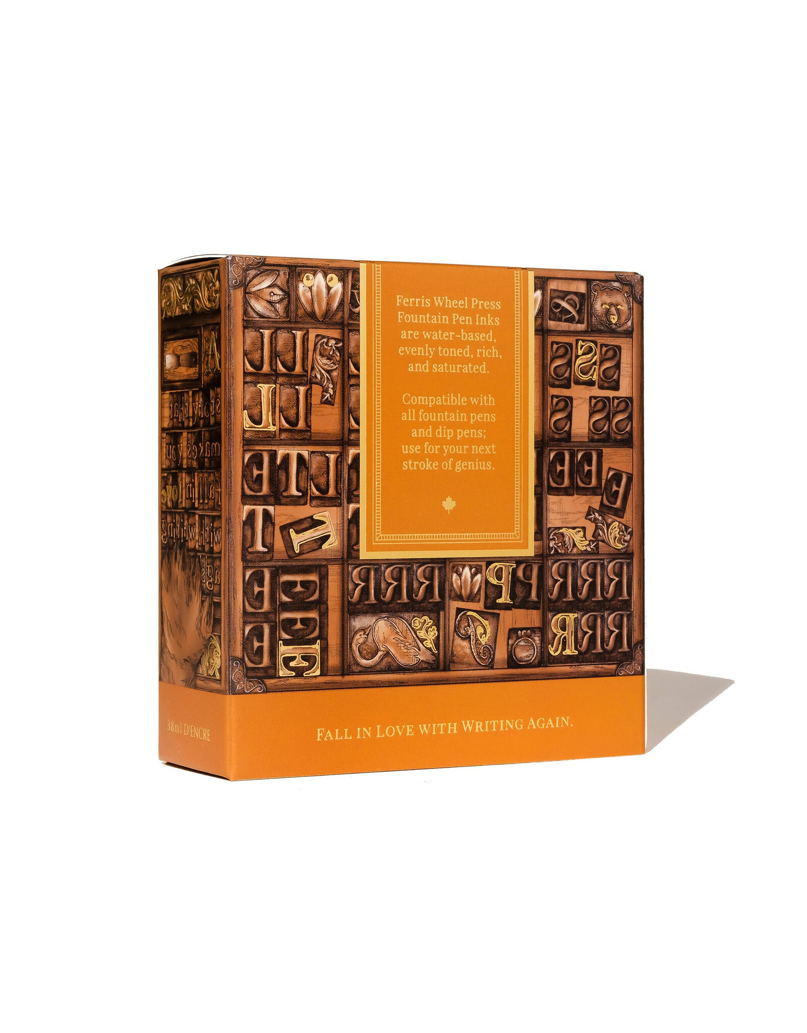 Ferris Wheel Press 38ml Russet Typecase Ink Bottle